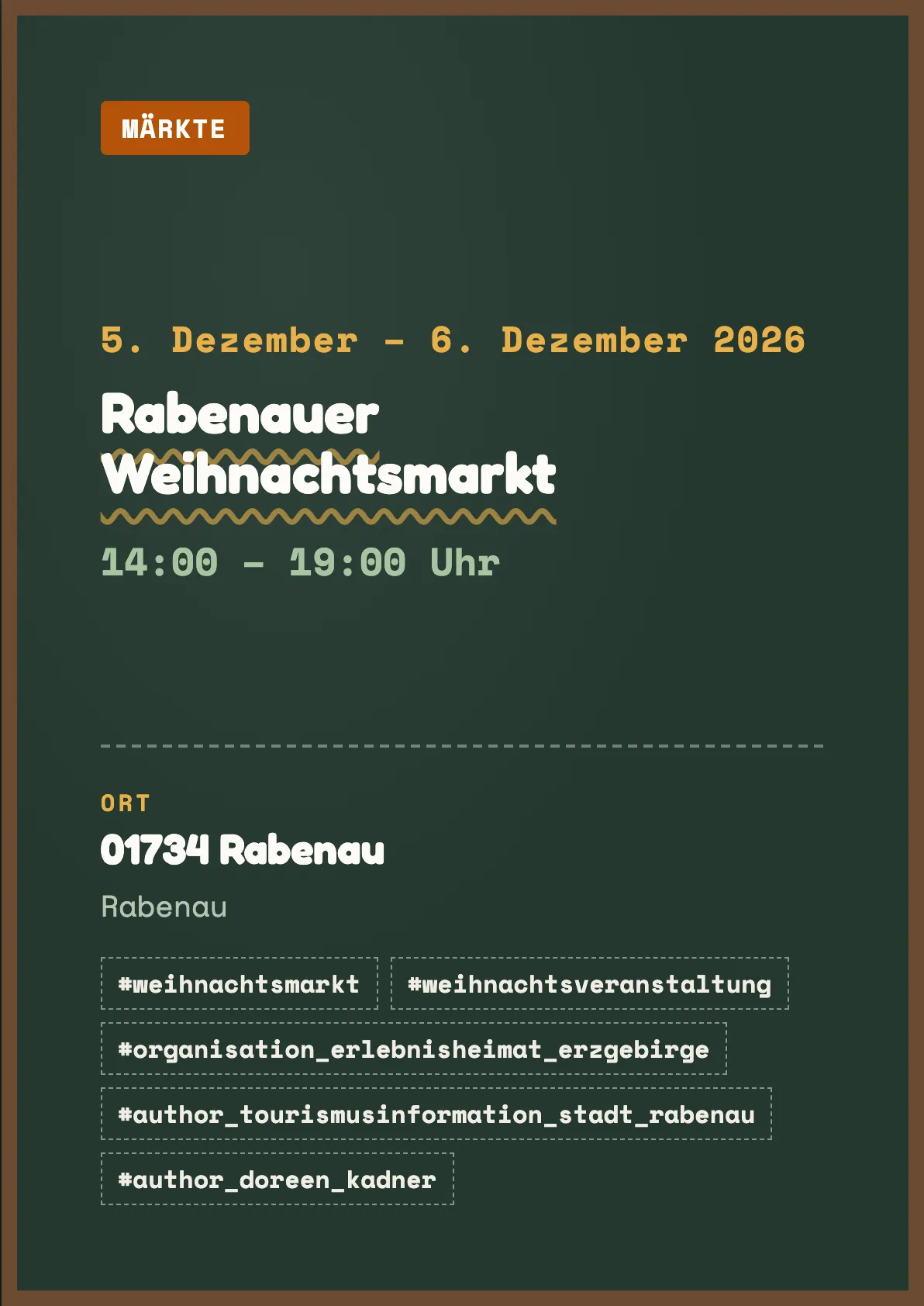 Veranstaltungsflyer