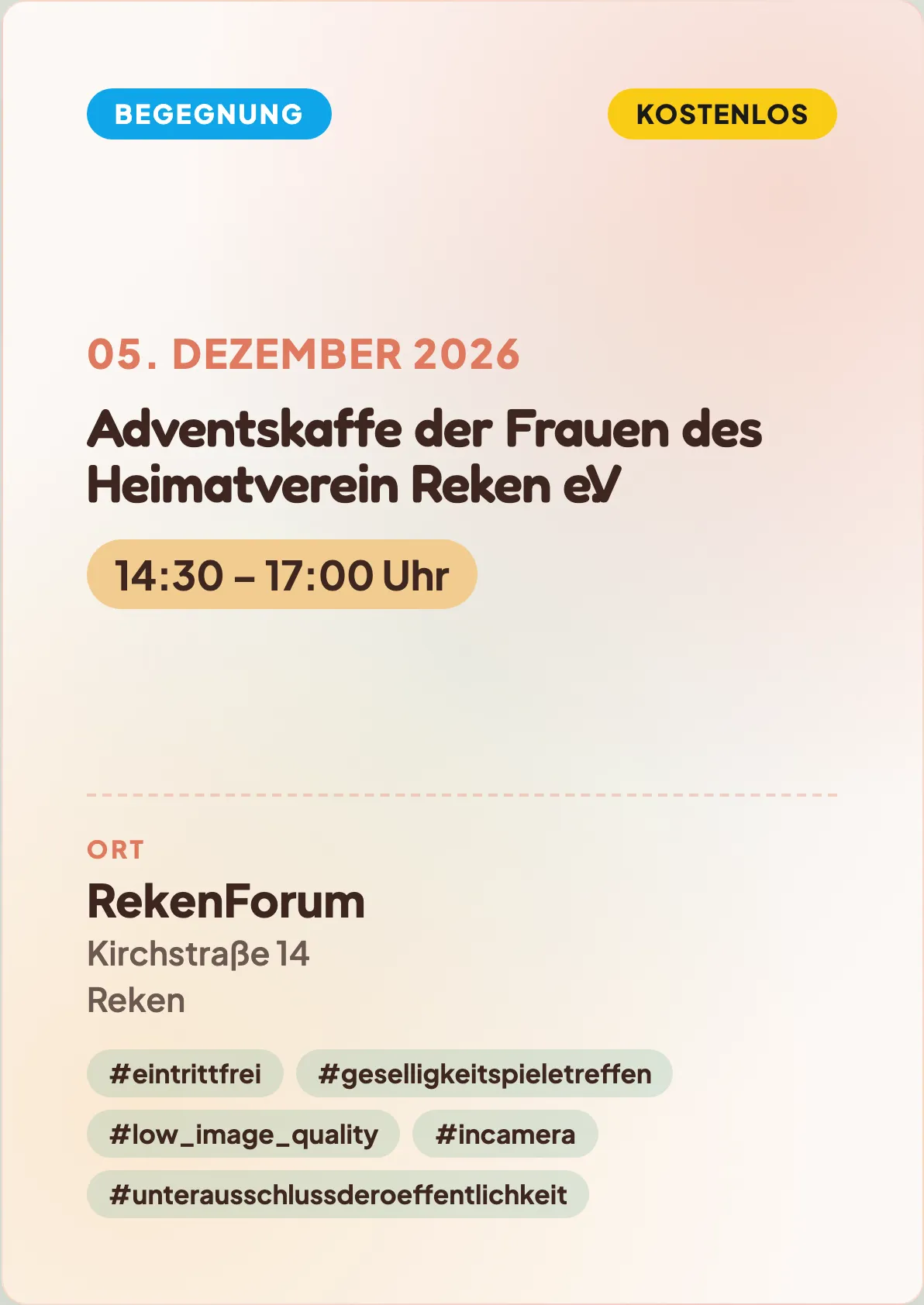 Veranstaltungsflyer