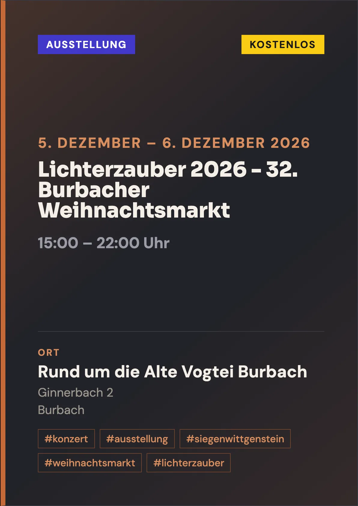 Veranstaltungsflyer