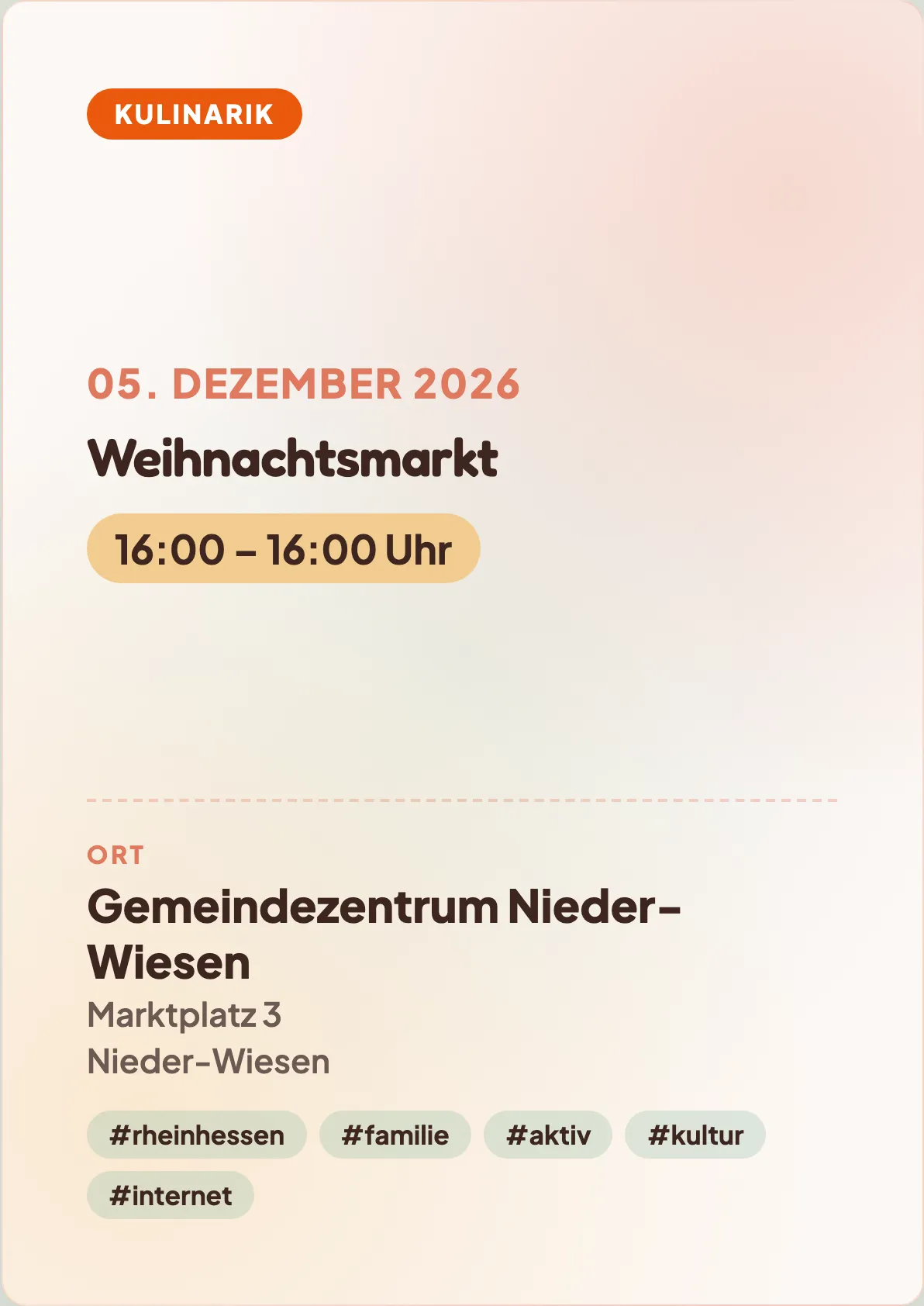 Veranstaltungsflyer
