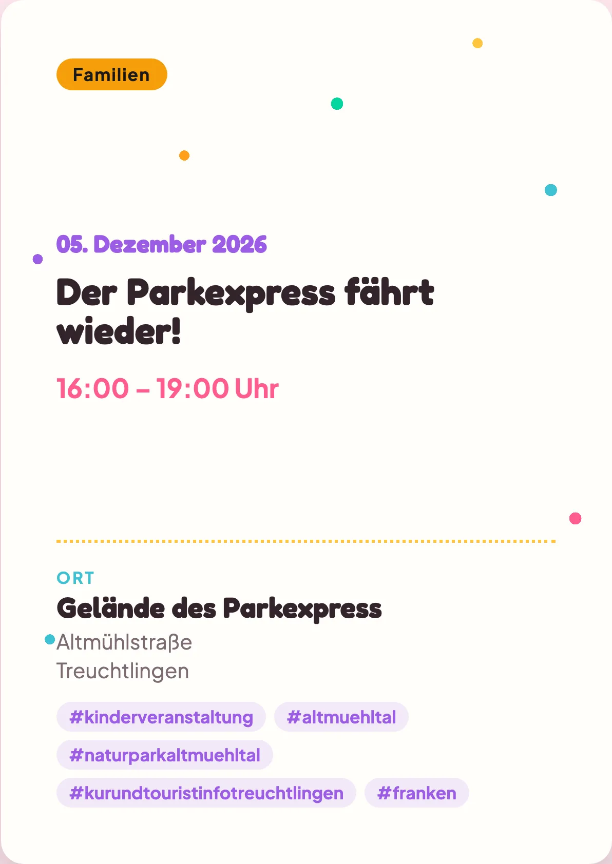 Veranstaltungsflyer