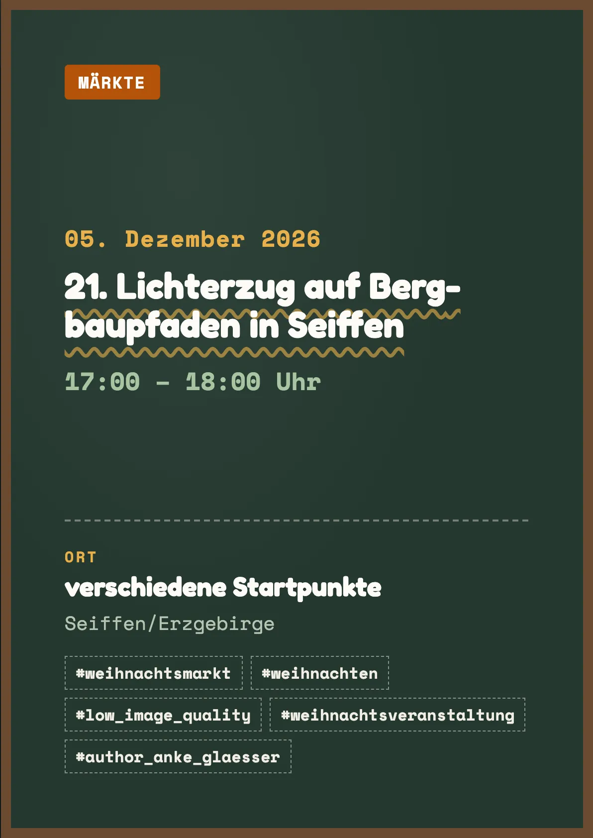 Veranstaltungsflyer