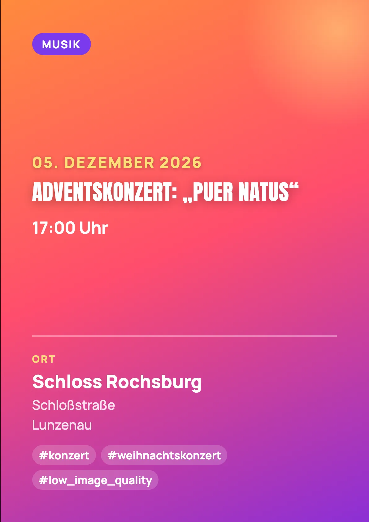 Veranstaltungsflyer