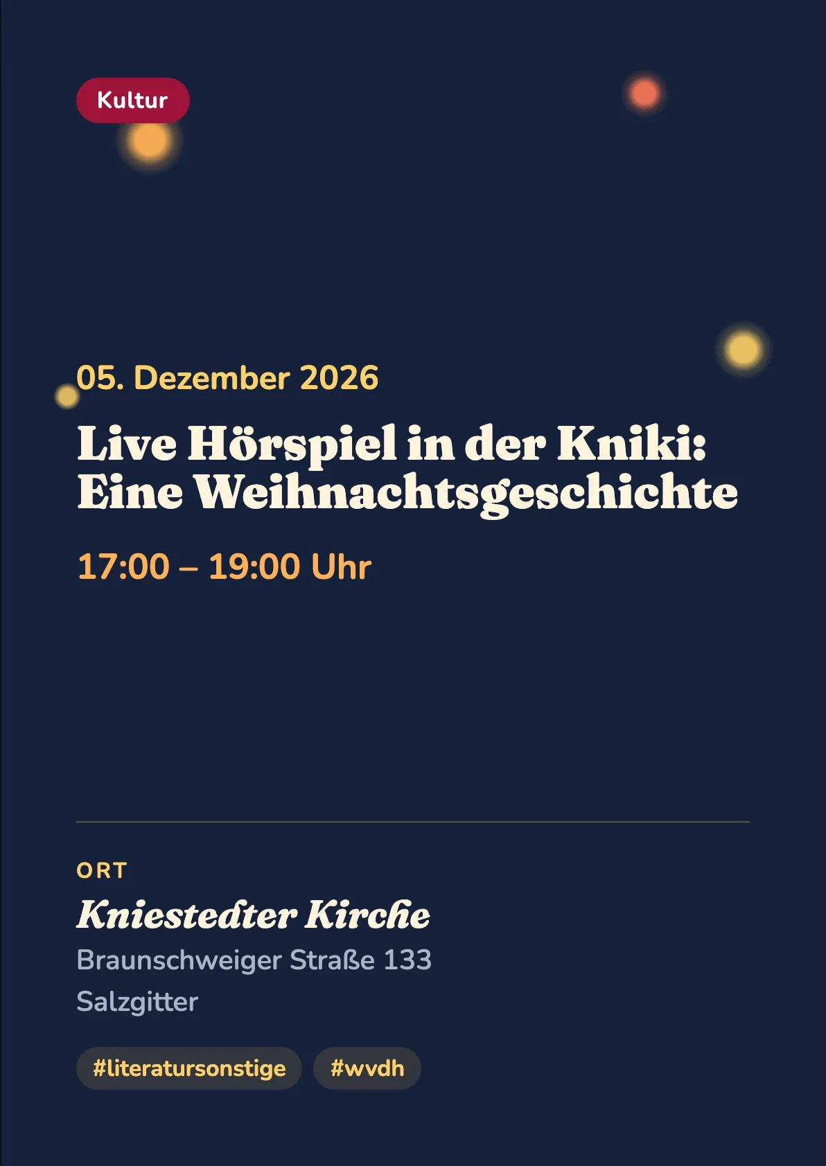 Veranstaltungsflyer