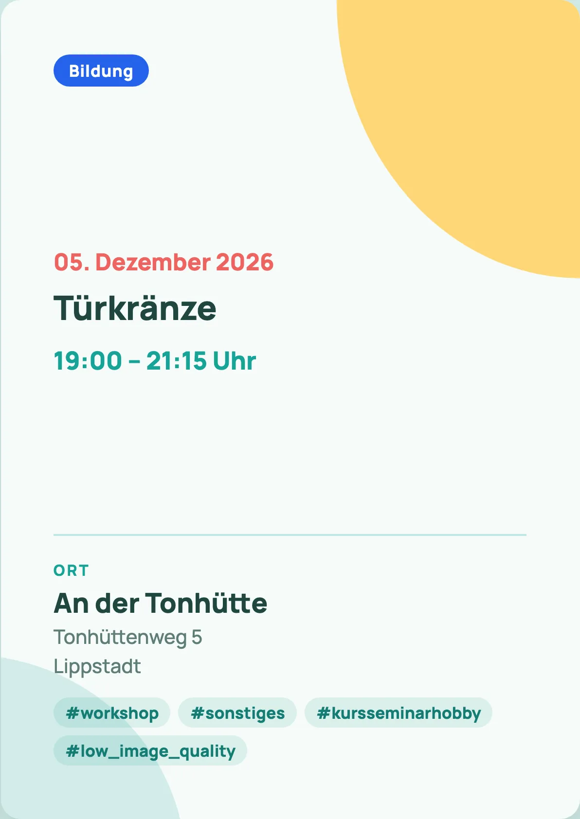 Veranstaltungsflyer