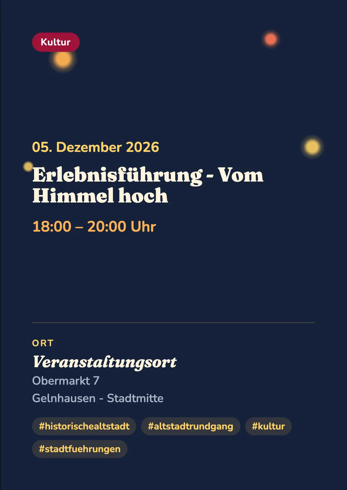 Veranstaltungsflyer