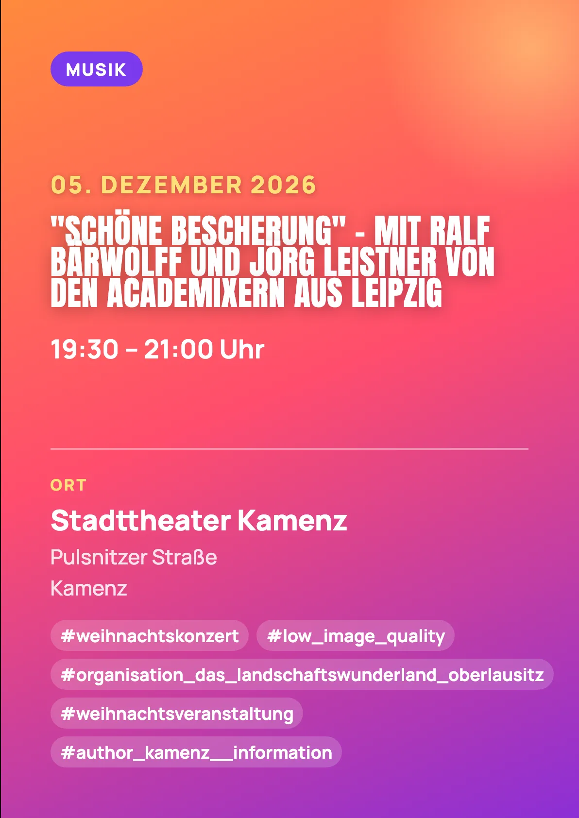Veranstaltungsflyer