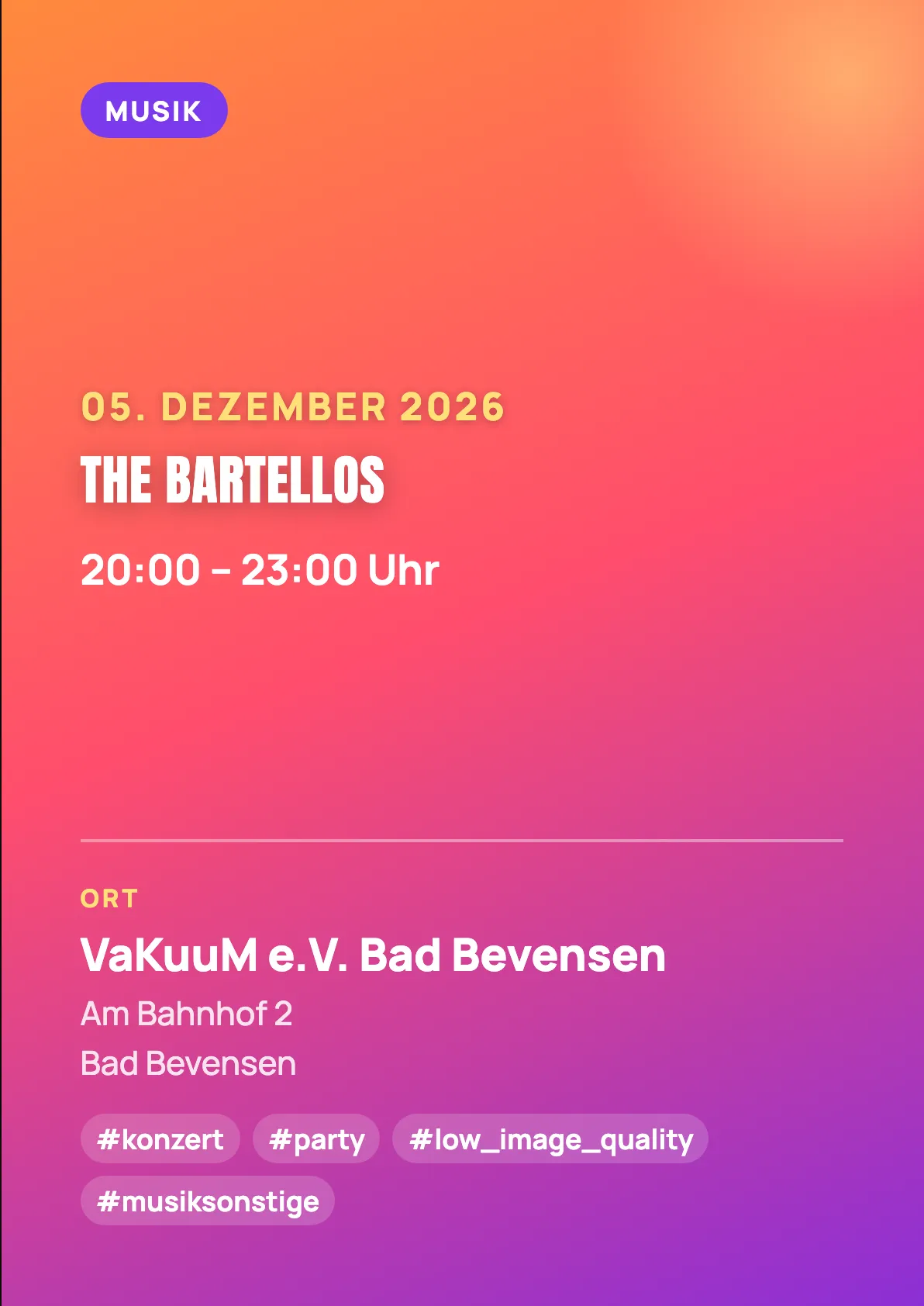 Veranstaltungsflyer