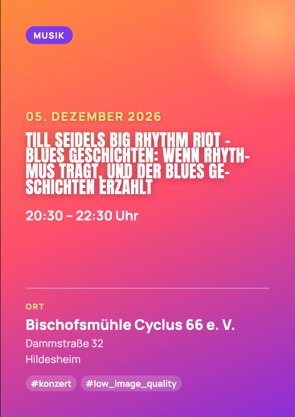Veranstaltungsflyer