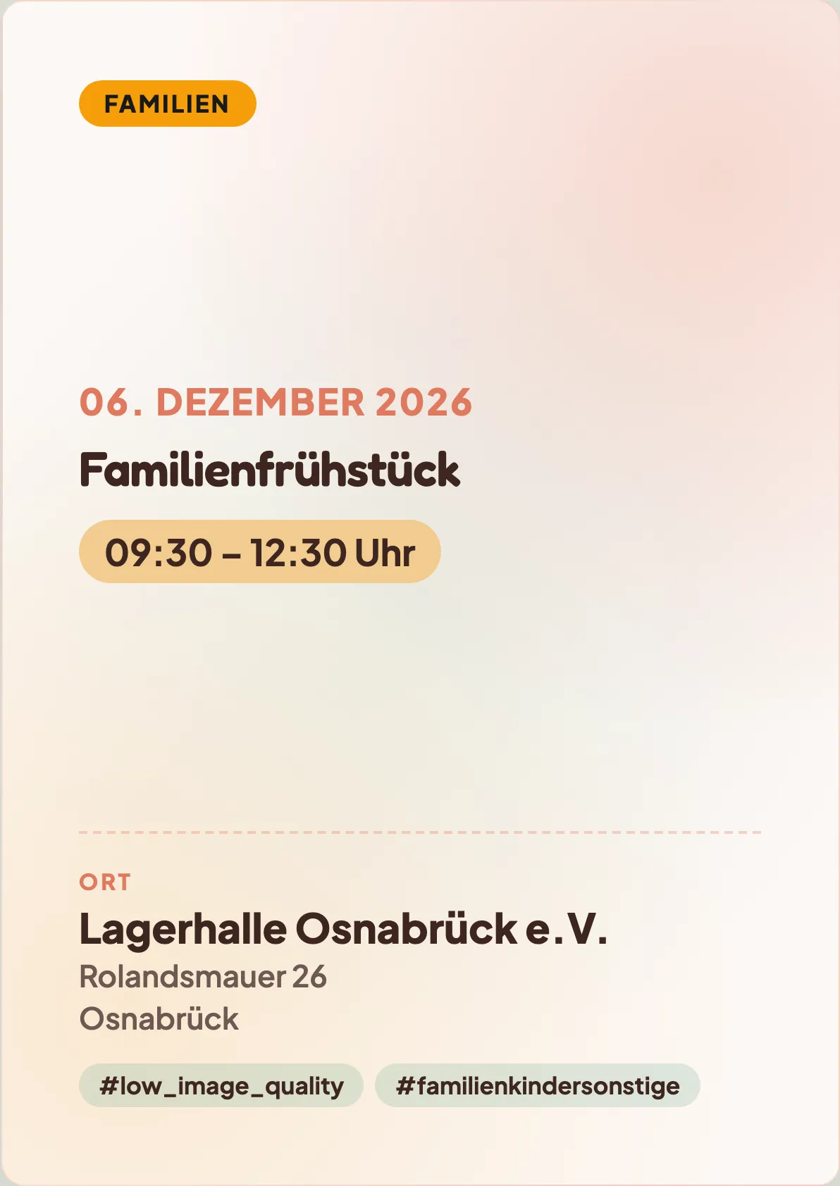 Veranstaltungsflyer