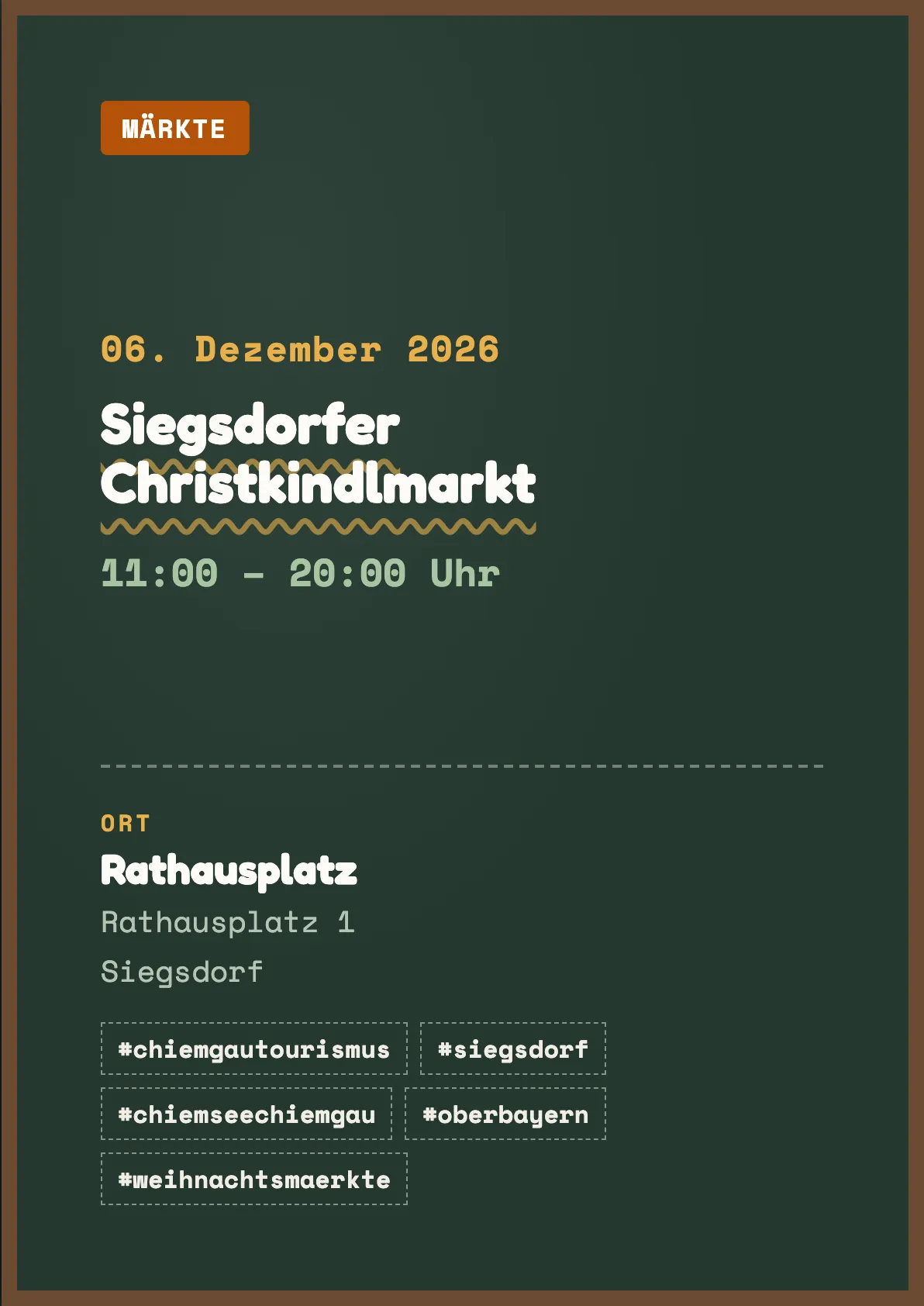 Veranstaltungsflyer