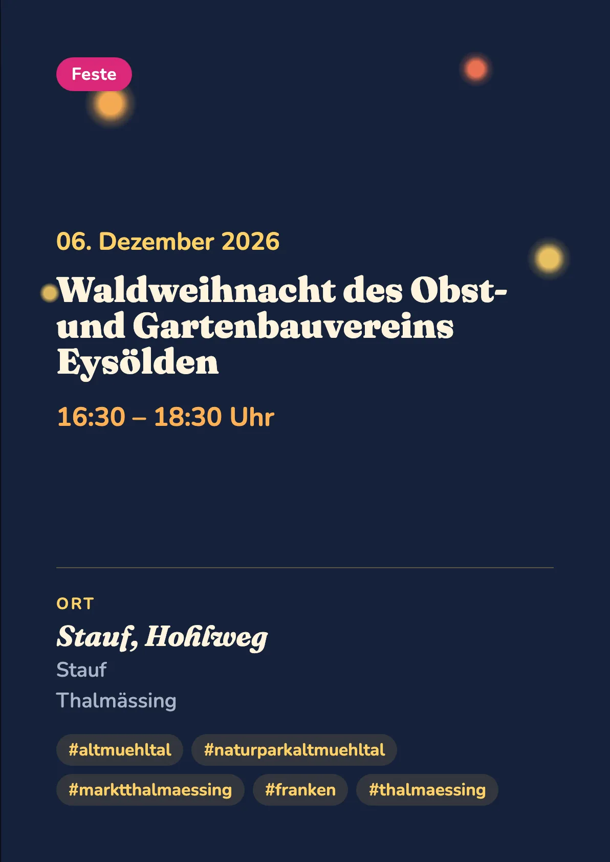 Veranstaltungsflyer