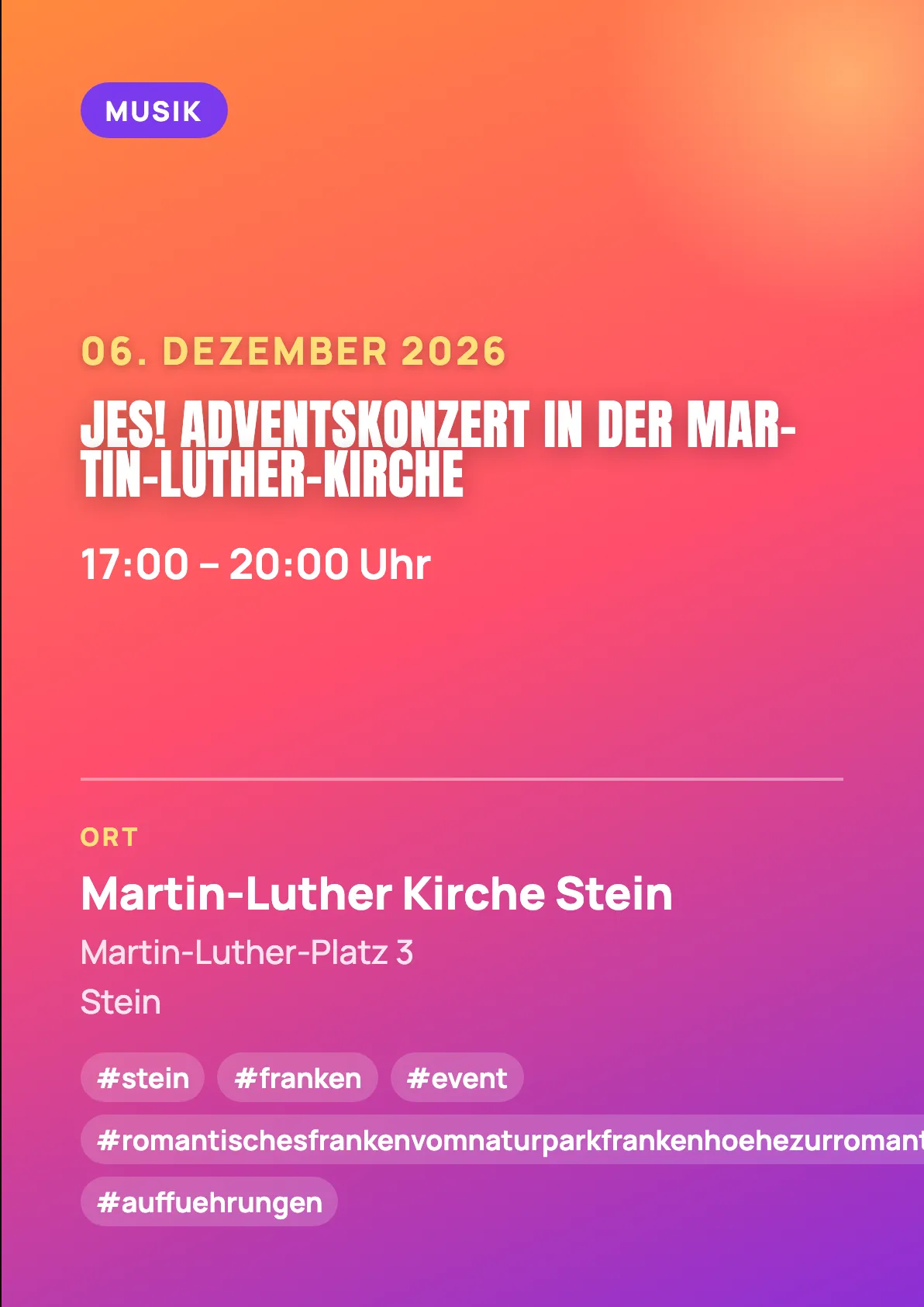 Veranstaltungsflyer