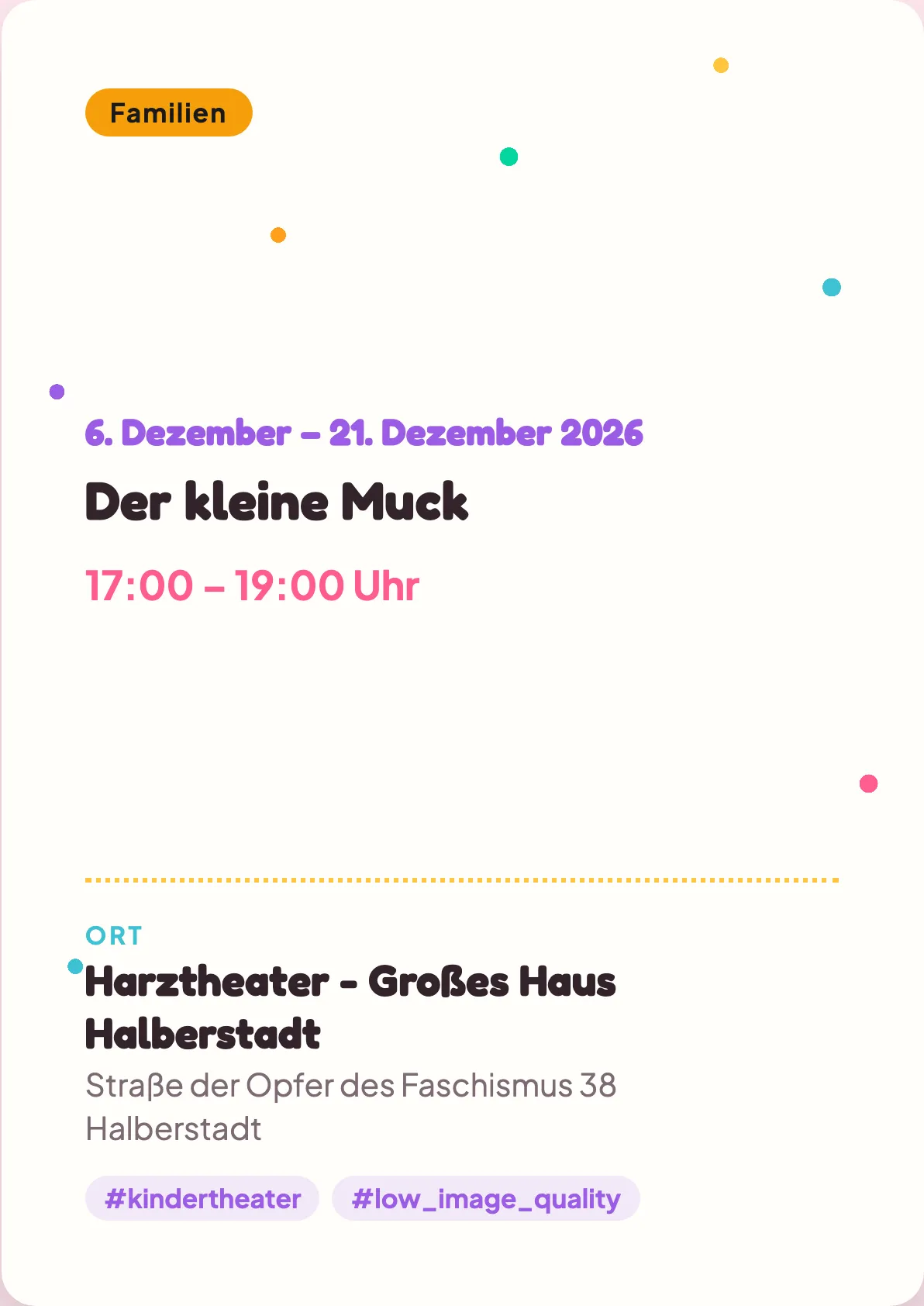Veranstaltungsflyer