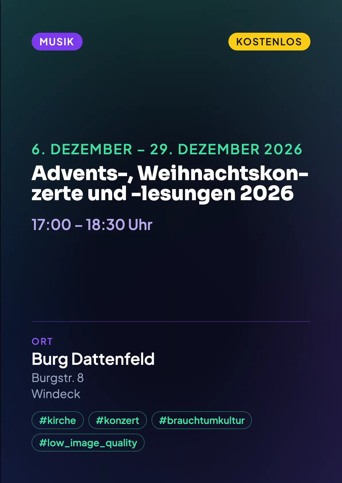 Veranstaltungsflyer