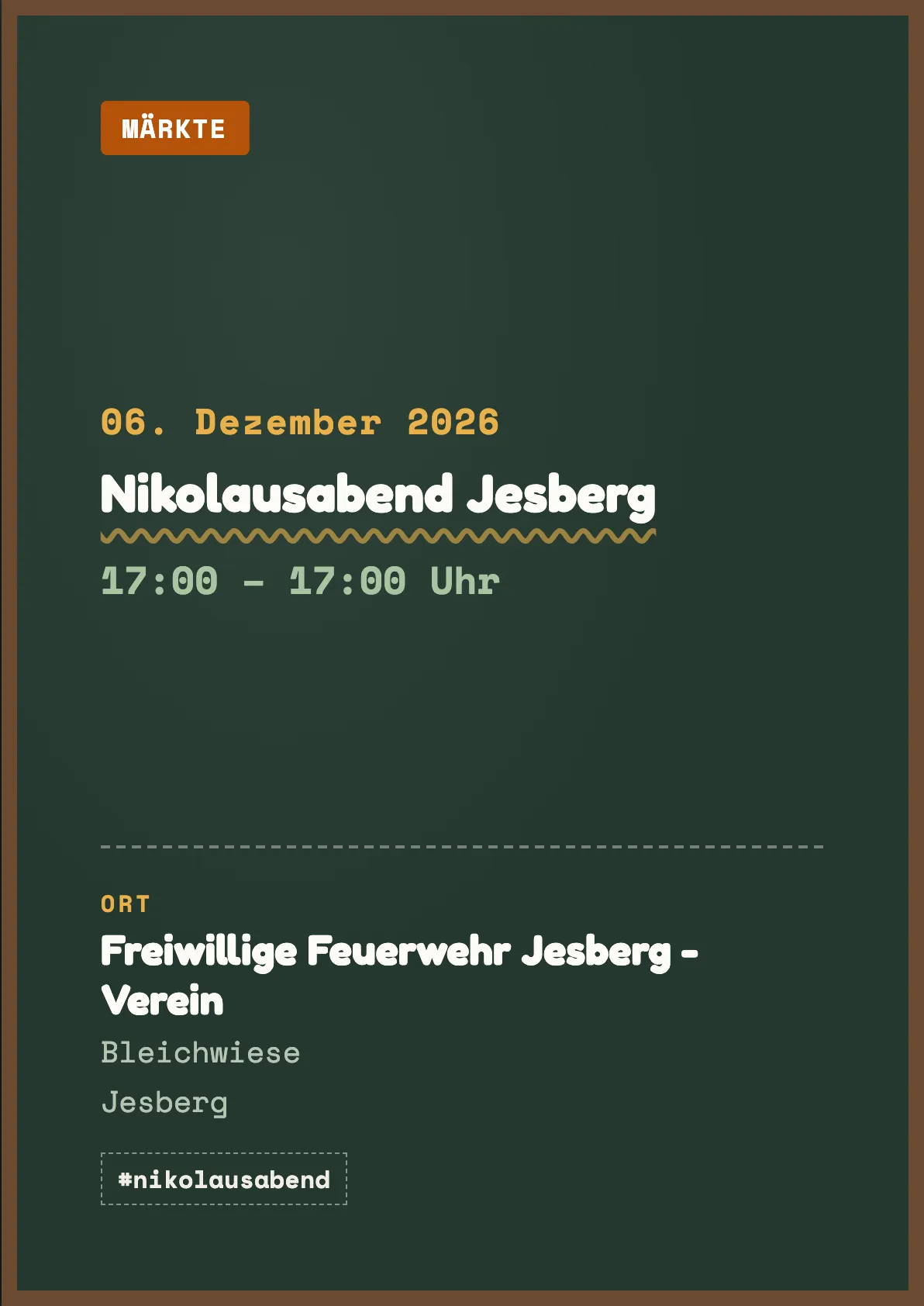 Veranstaltungsflyer