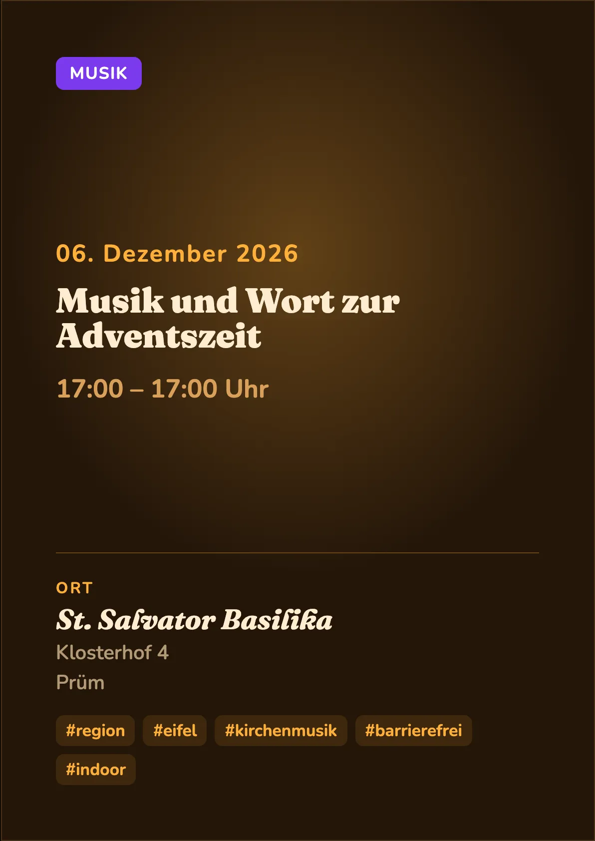 Veranstaltungsflyer