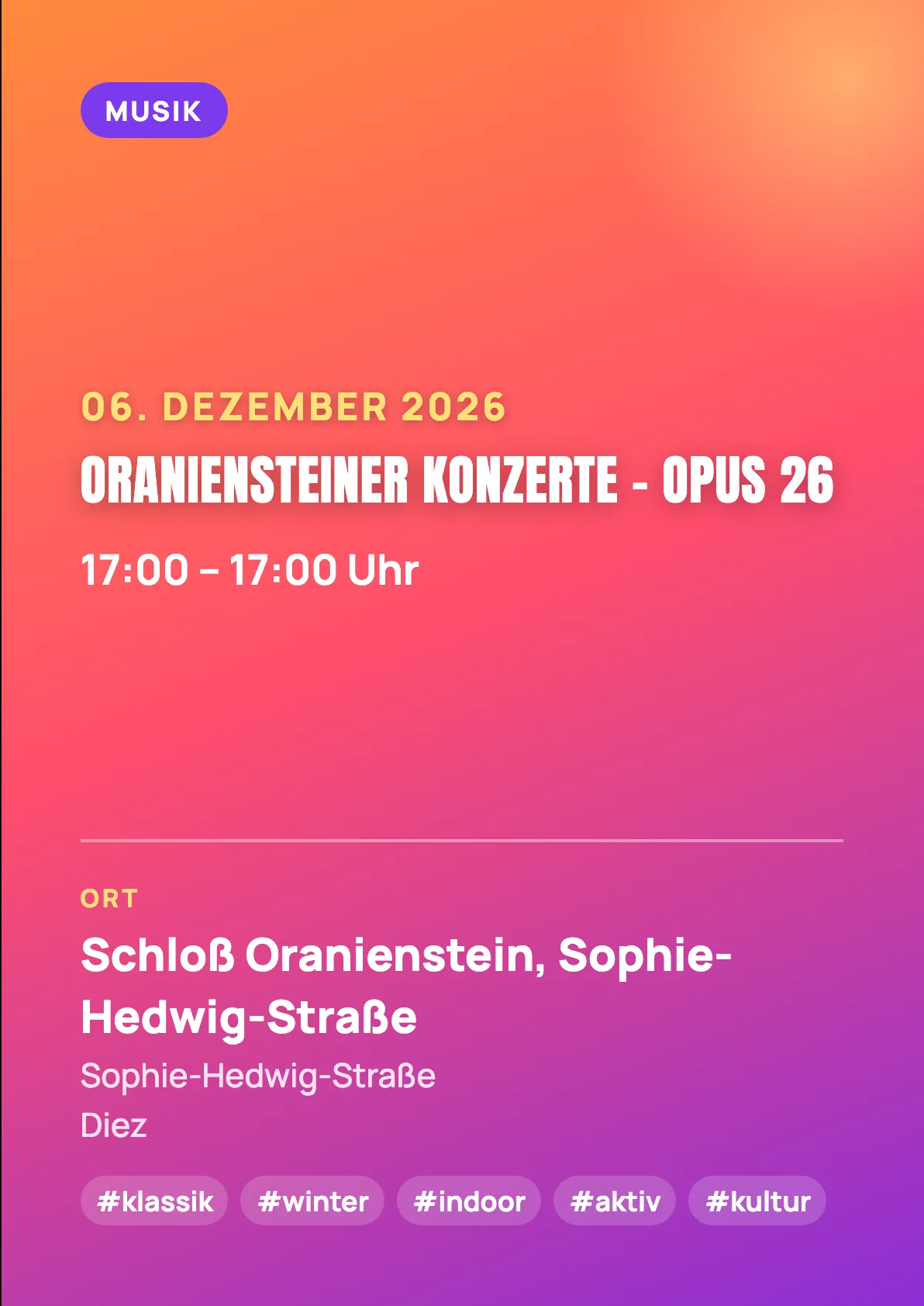 Veranstaltungsflyer