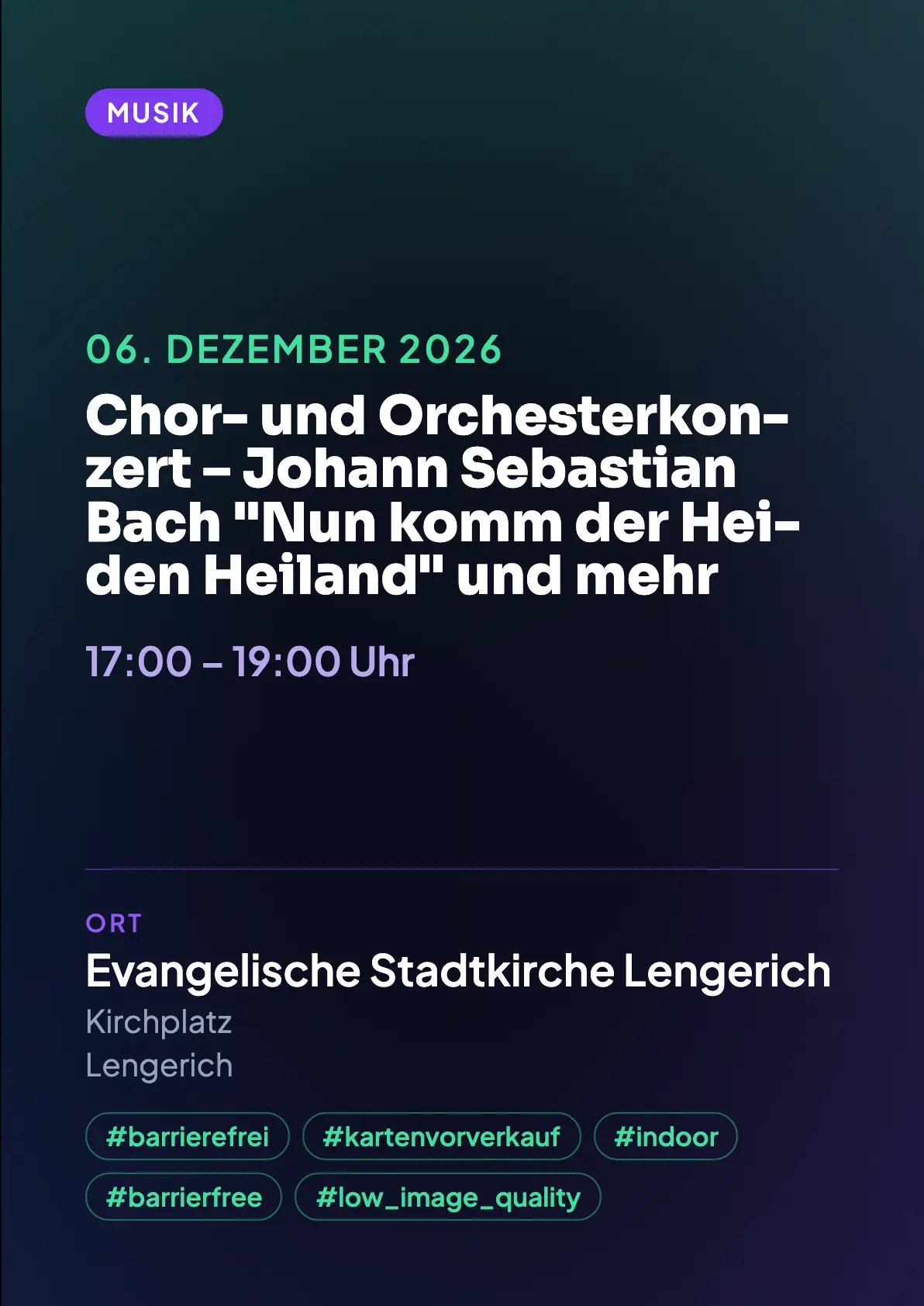 Veranstaltungsflyer