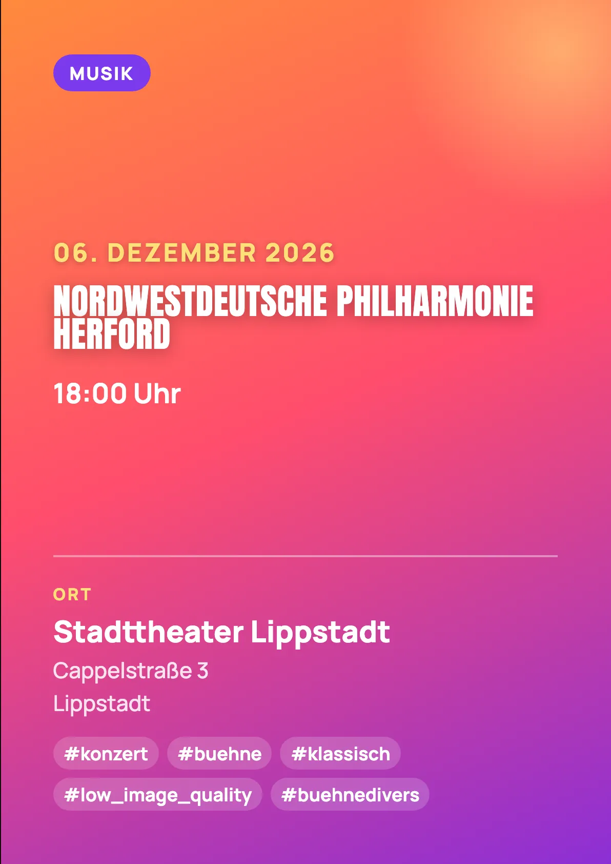 Veranstaltungsflyer