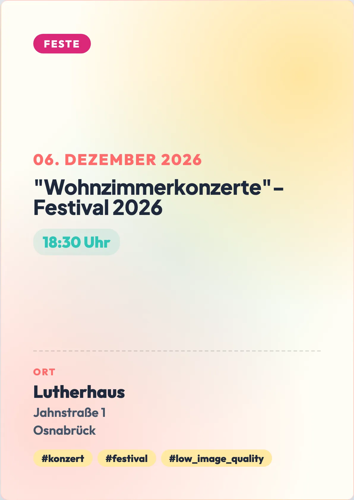 Veranstaltungsflyer