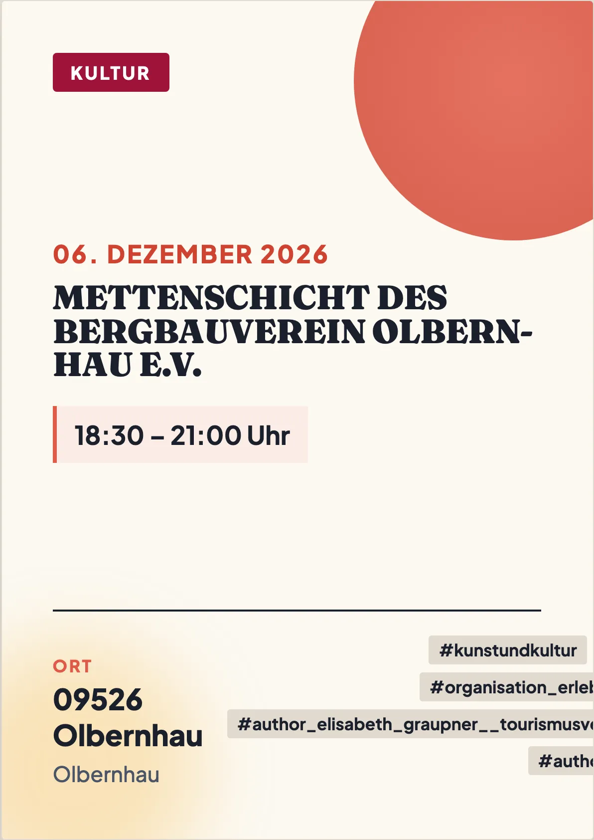 Veranstaltungsflyer