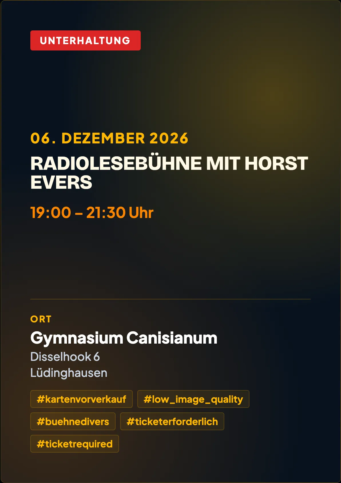 Veranstaltungsflyer