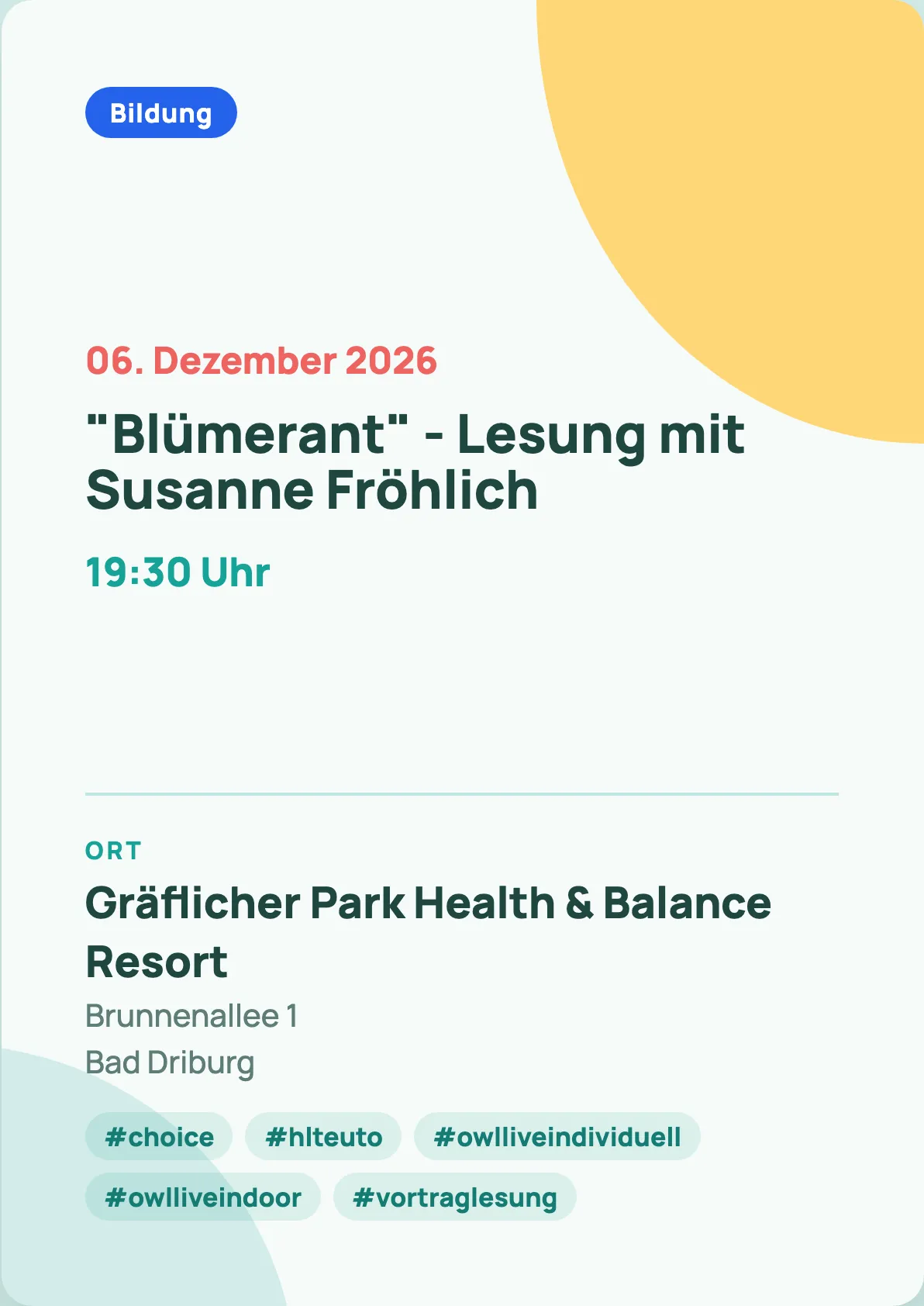 Veranstaltungsflyer