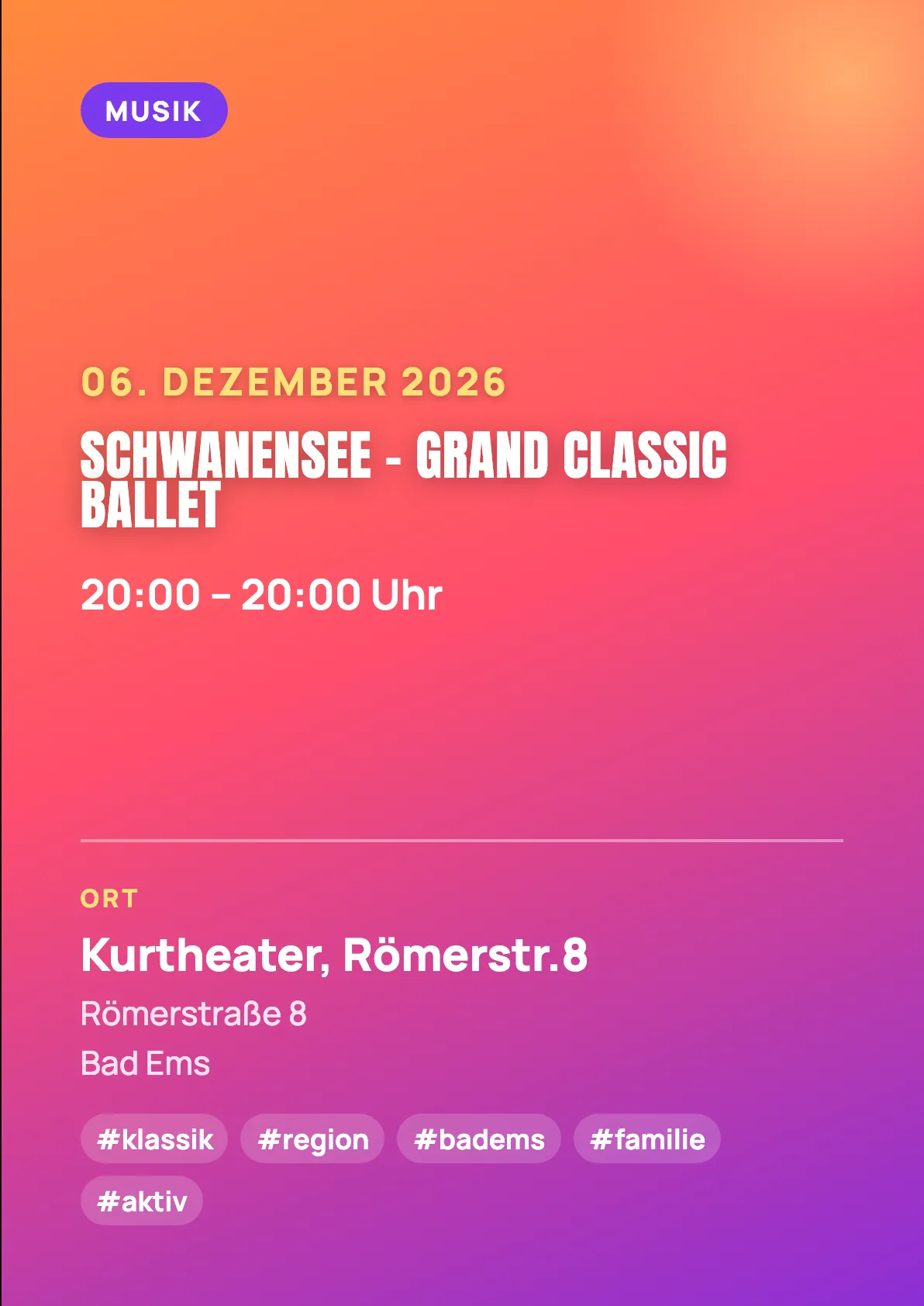 Veranstaltungsflyer