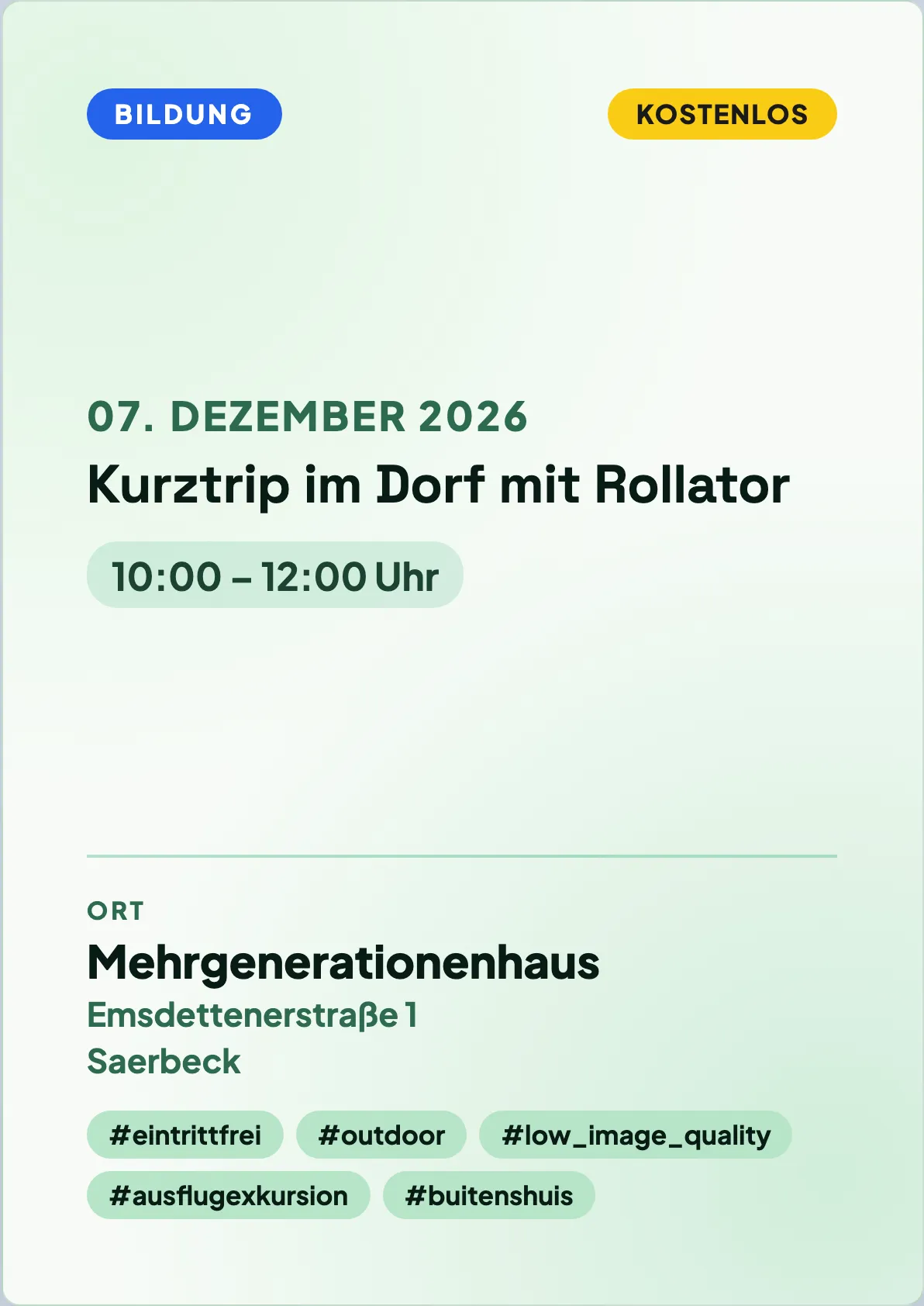 Veranstaltungsflyer