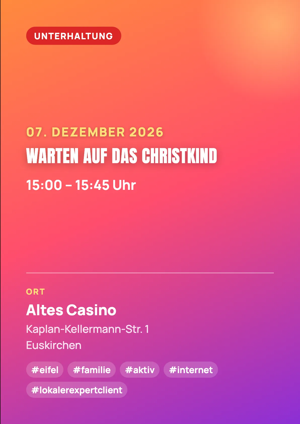 Veranstaltungsflyer