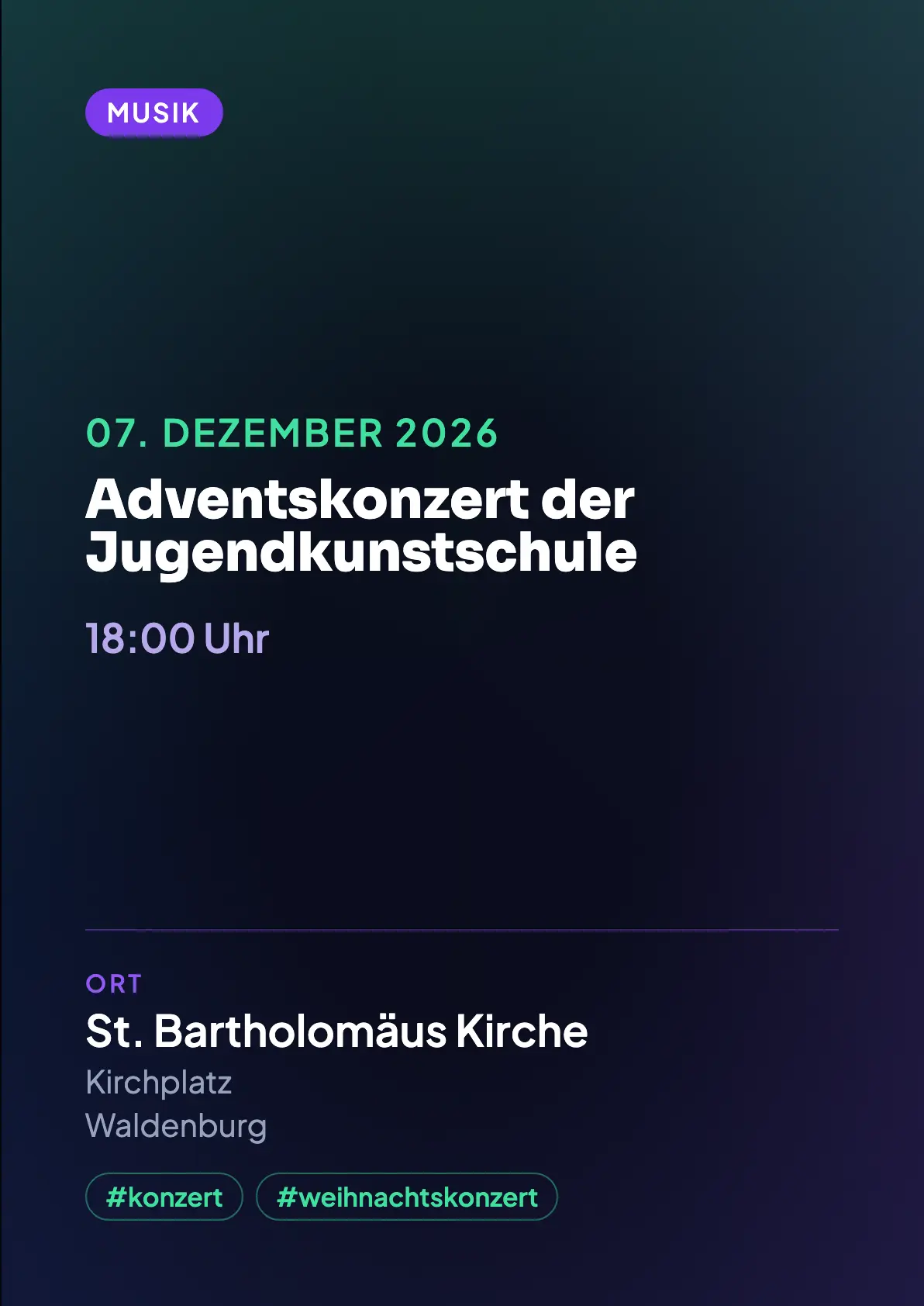 Veranstaltungsflyer