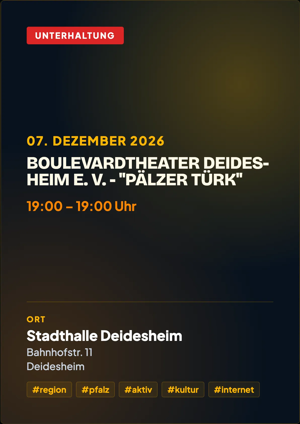 Veranstaltungsflyer