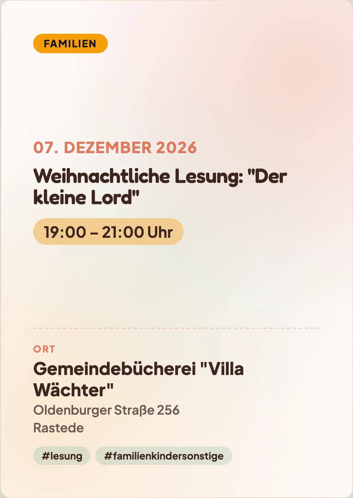 Veranstaltungsflyer