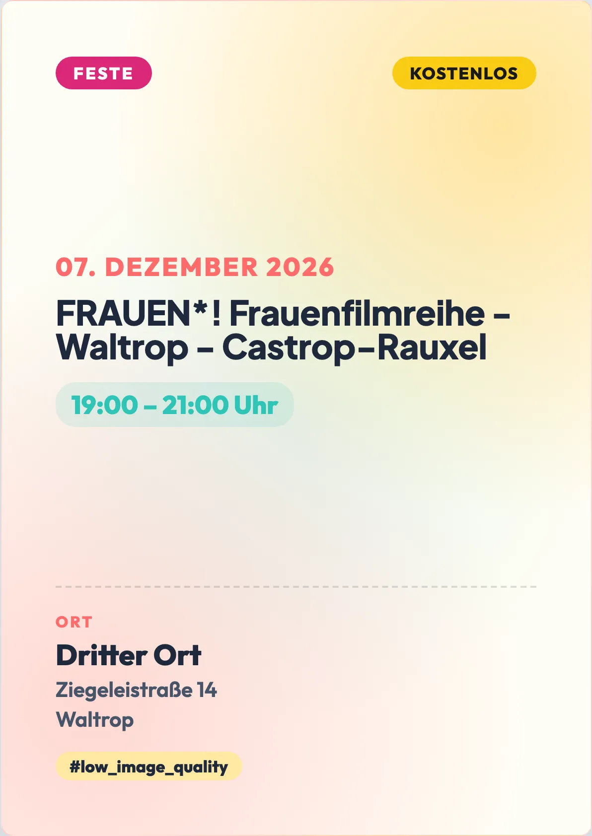 Veranstaltungsflyer