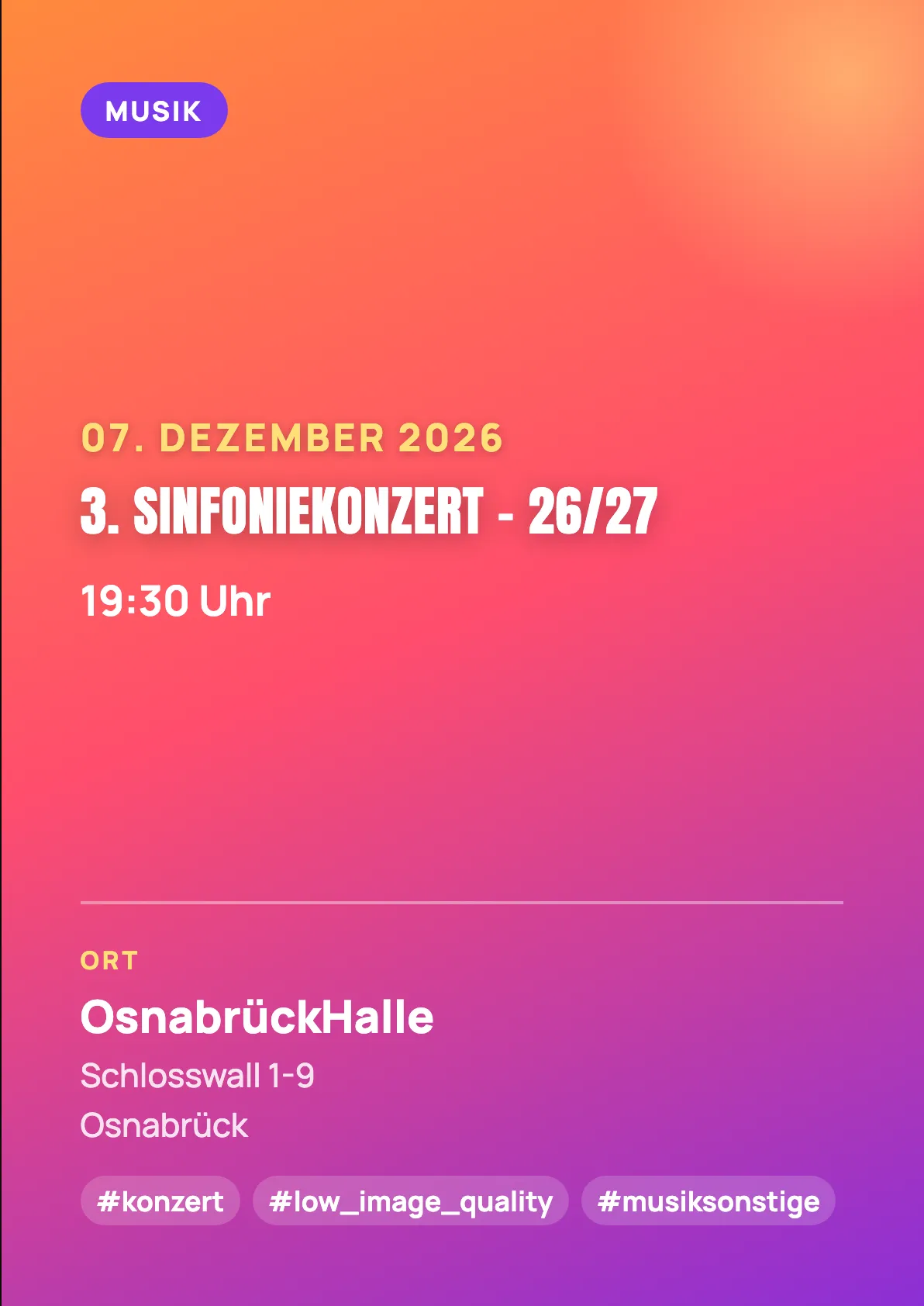 Veranstaltungsflyer