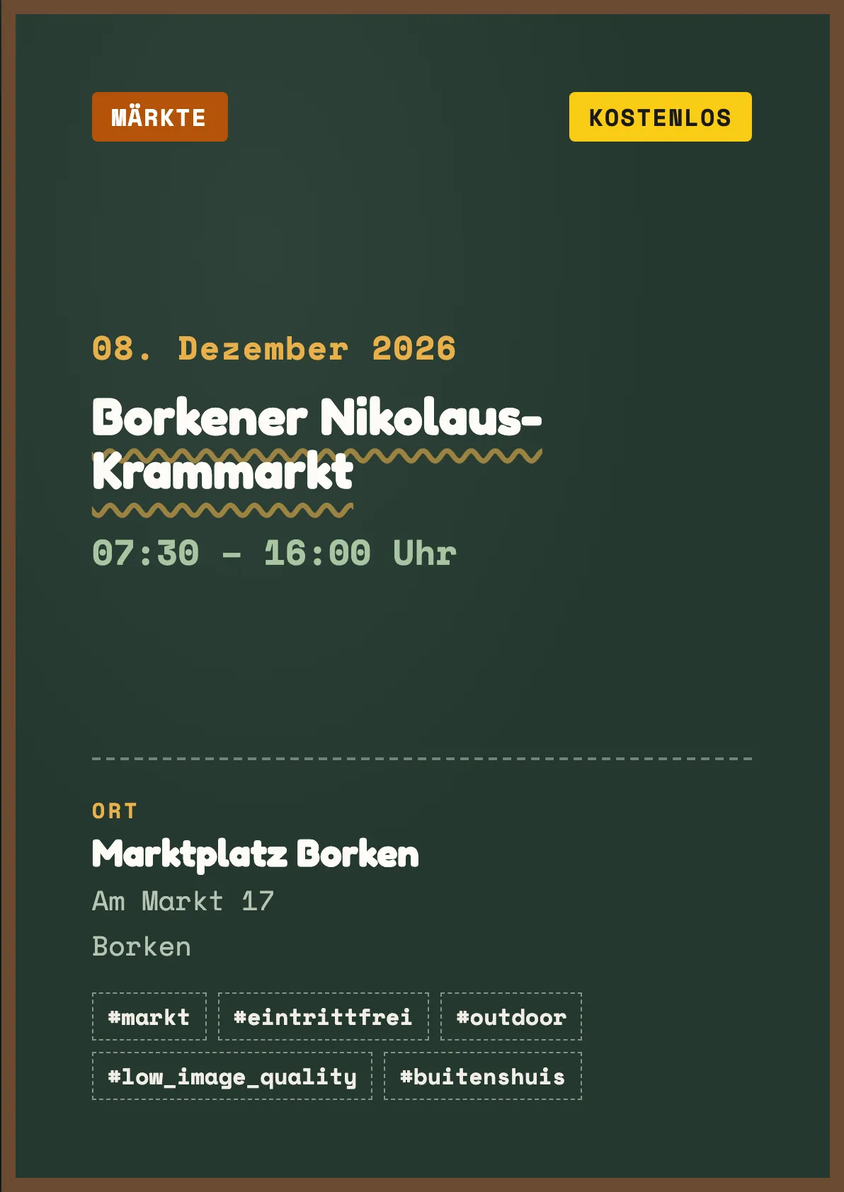 Veranstaltungsflyer