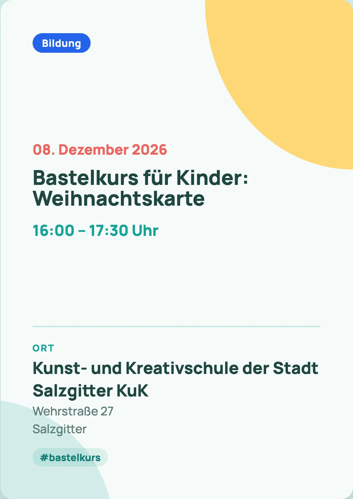 Veranstaltungsflyer