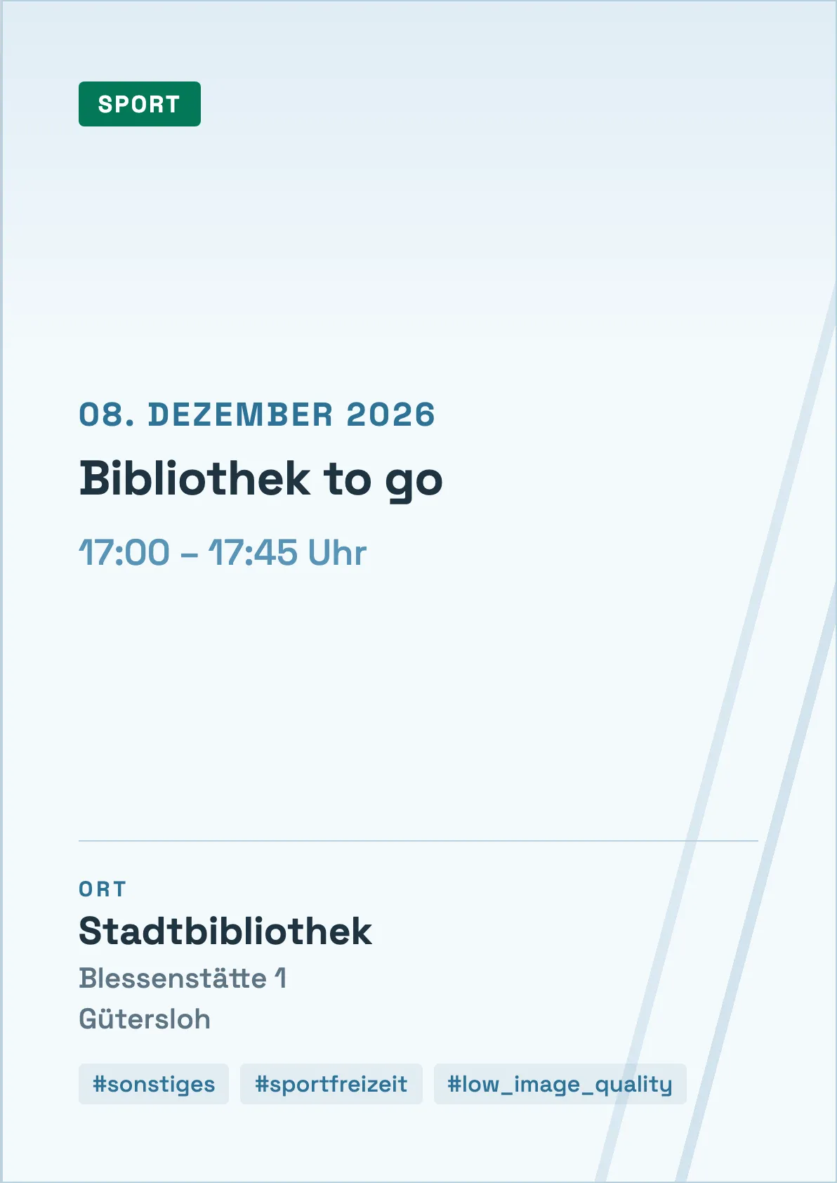 Veranstaltungsflyer