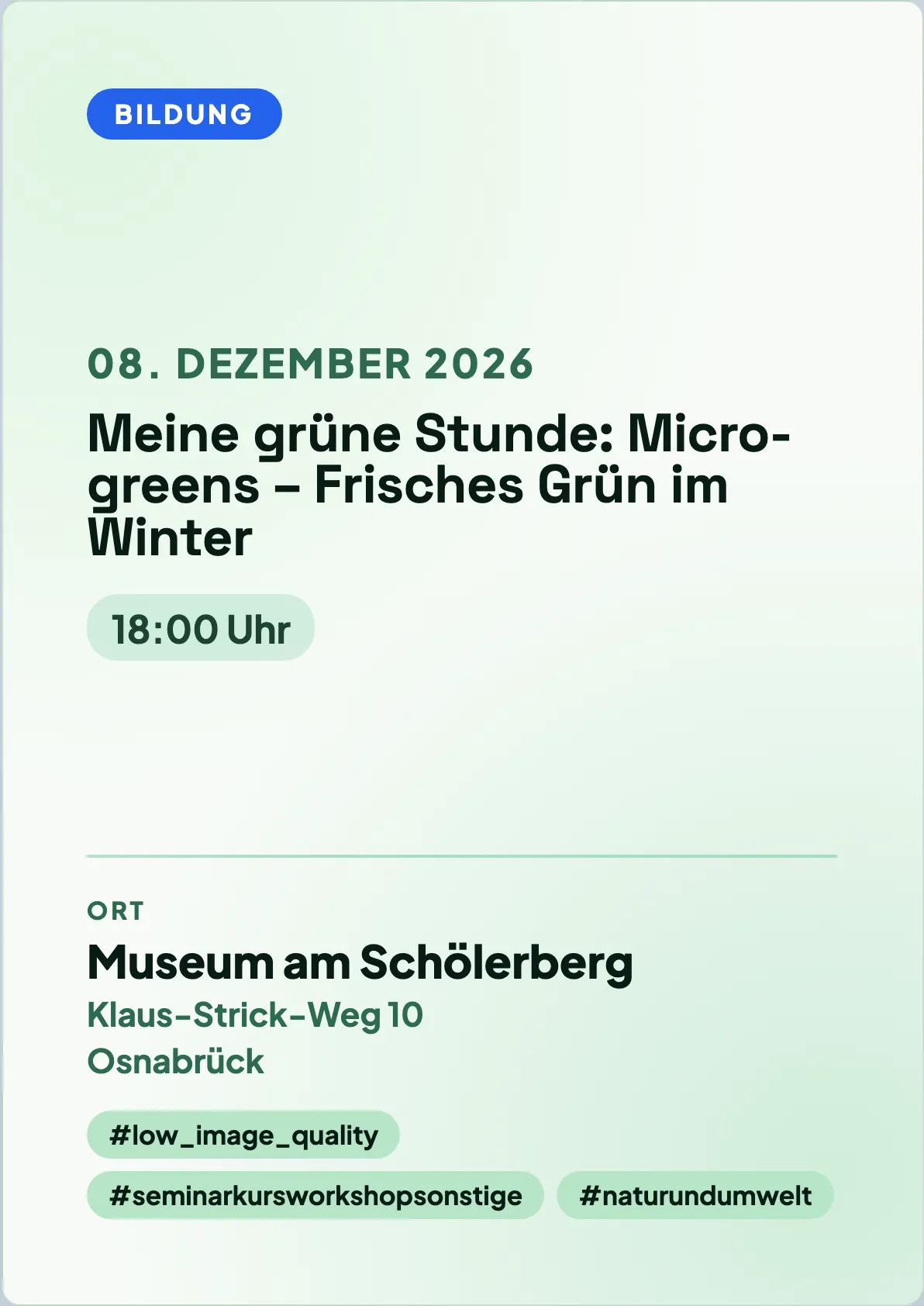 Veranstaltungsflyer