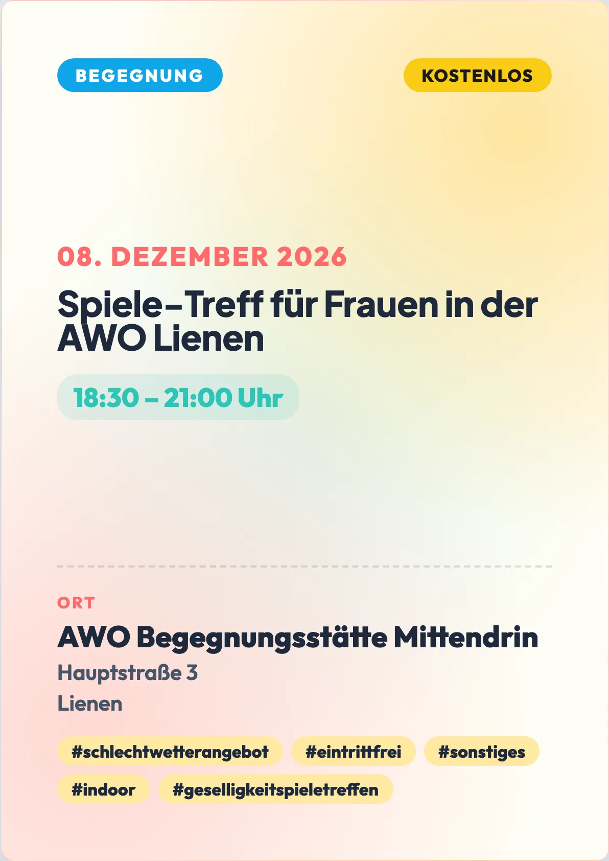 Veranstaltungsflyer