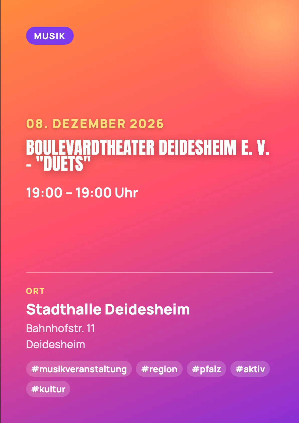 Veranstaltungsflyer