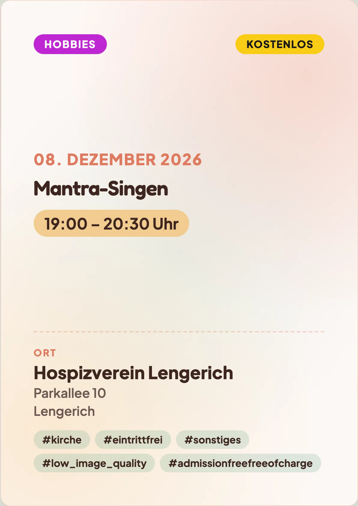 Veranstaltungsflyer
