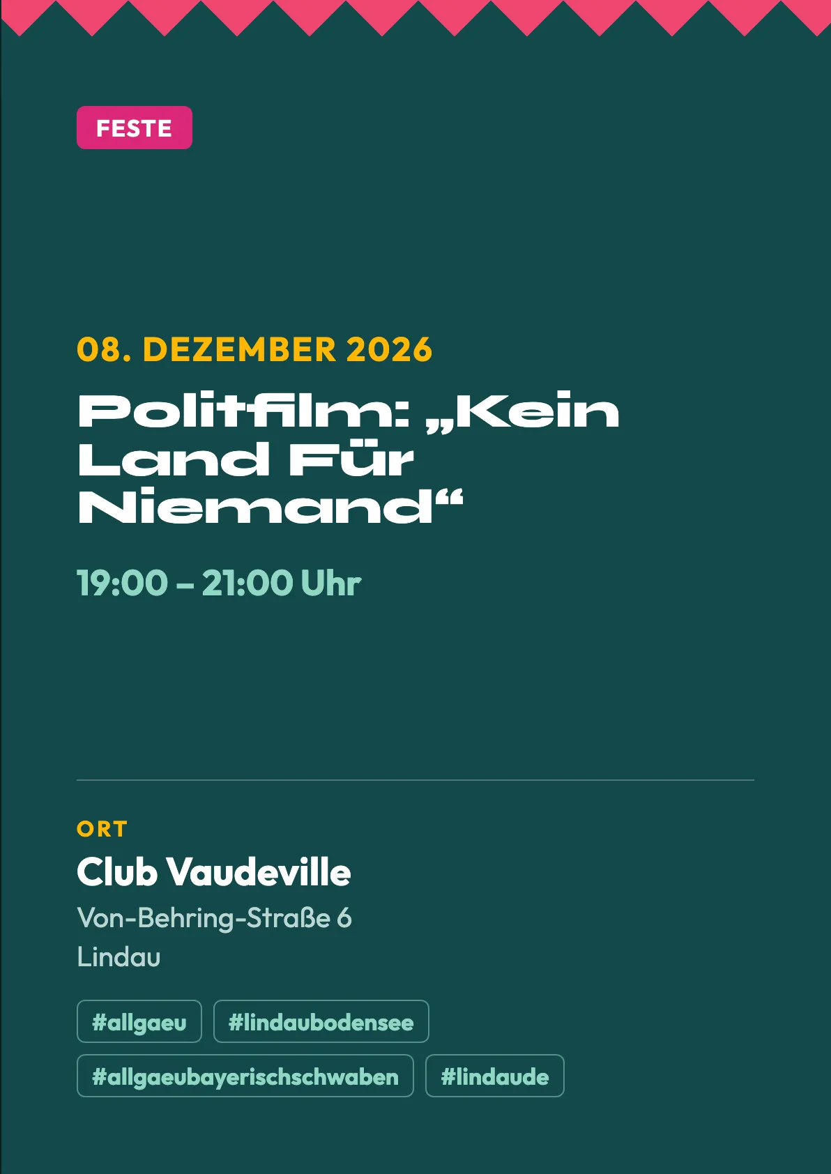 Veranstaltungsflyer