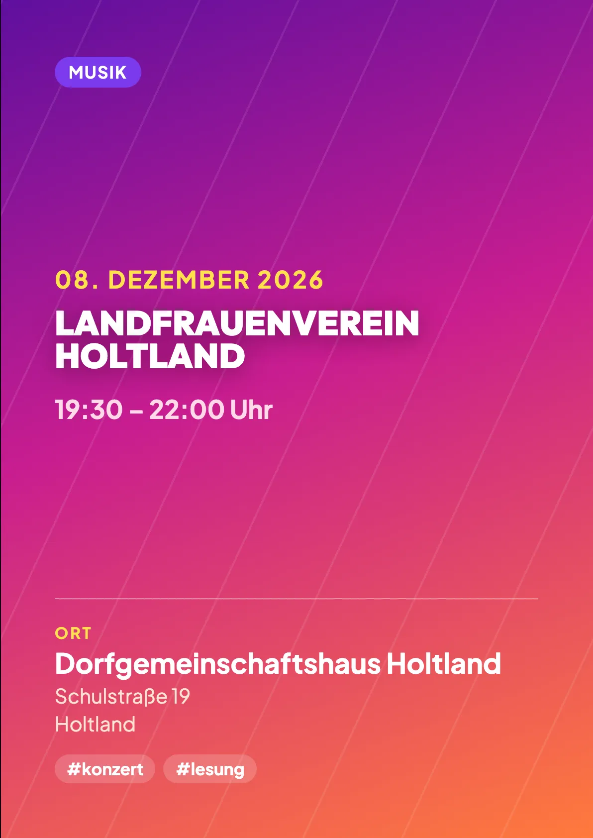Veranstaltungsflyer