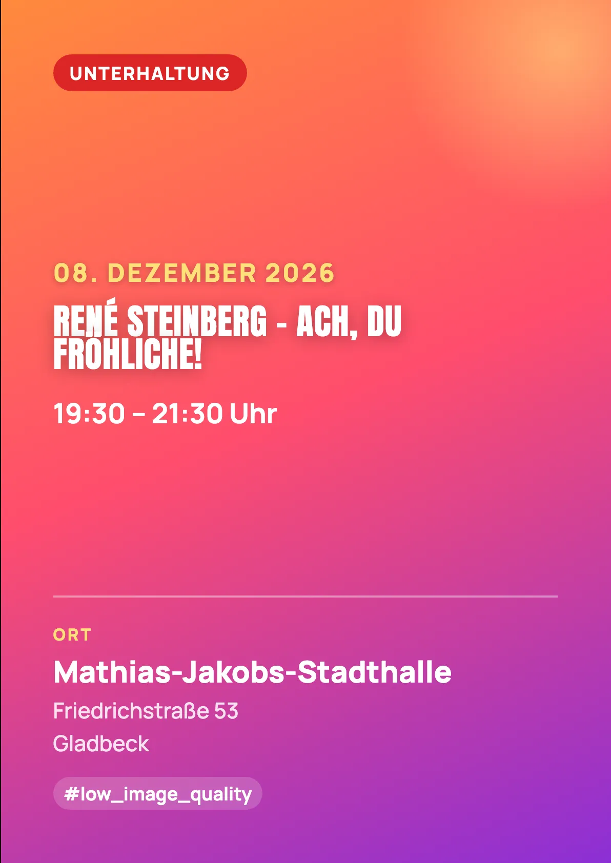 Veranstaltungsflyer