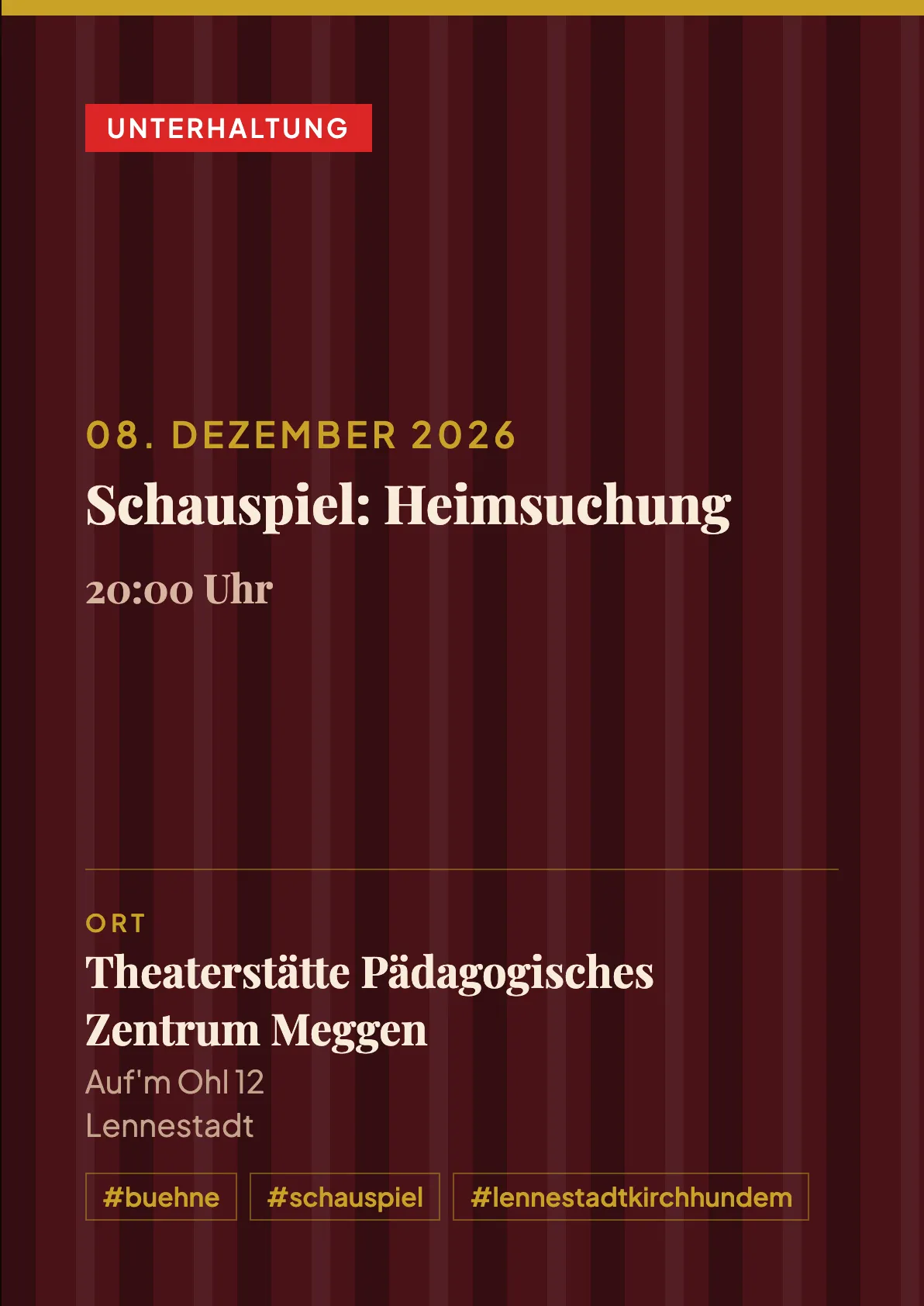 Veranstaltungsflyer