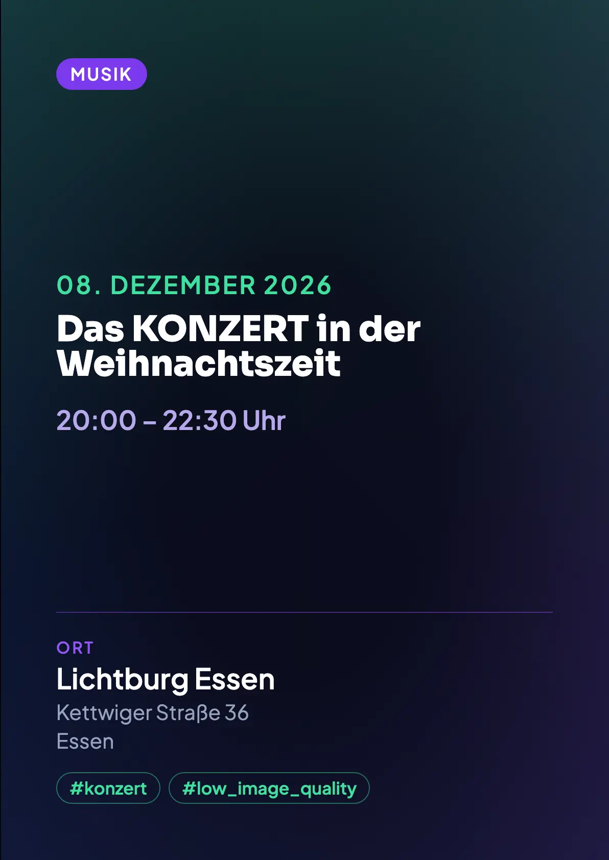 Veranstaltungsflyer