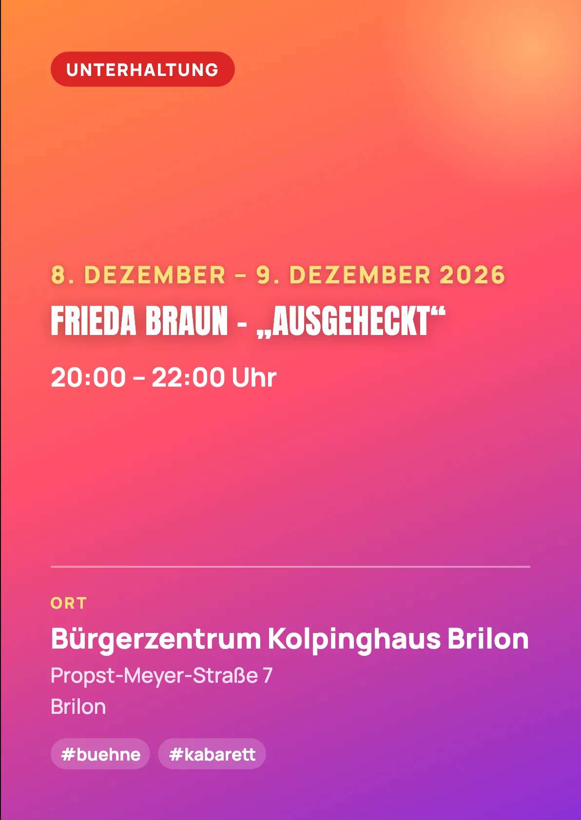 Veranstaltungsflyer