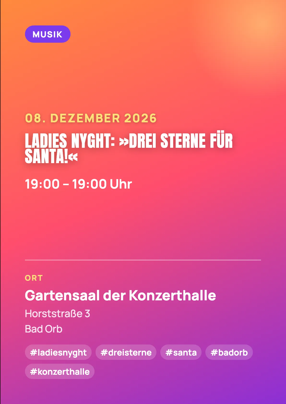 Veranstaltungsflyer